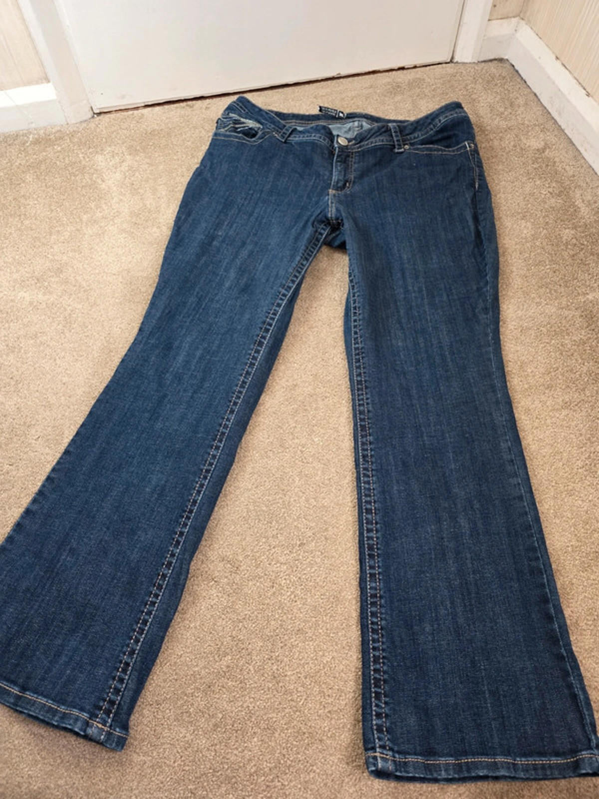 Vintage Y2K Lee Slender Secret Mid Rise Bootcut Jeans UK Size 20