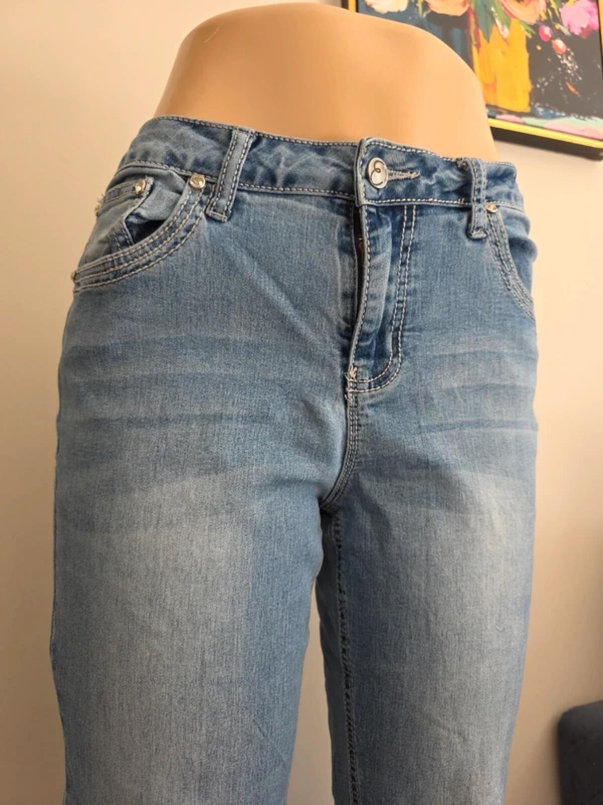 Earl Petite Mid Rise Bootcut Vintage Y2K Jeans UK Size 12