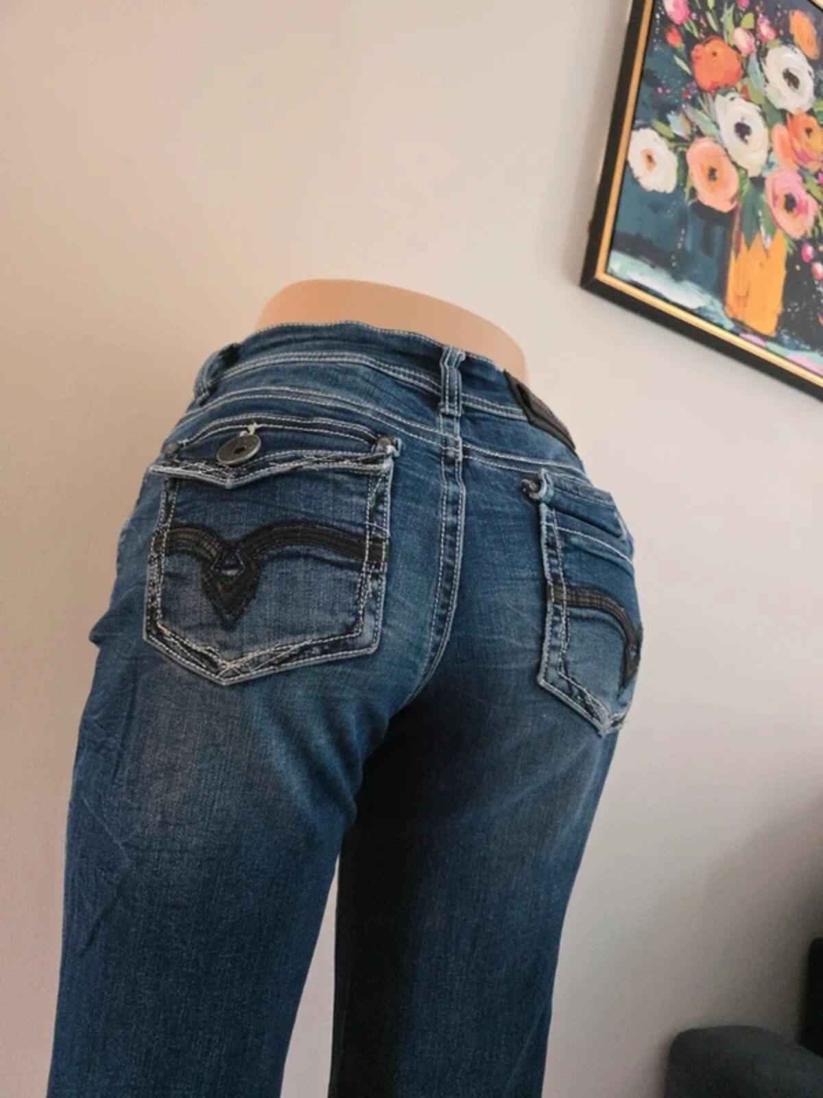 Blackarv Mid Rise Straight Vintage Y2K Jeans UK Size 10