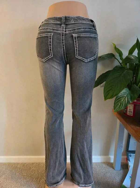 Vintage Y2K Seductions Low Rise Bootcut Jeans UK Size 8/10