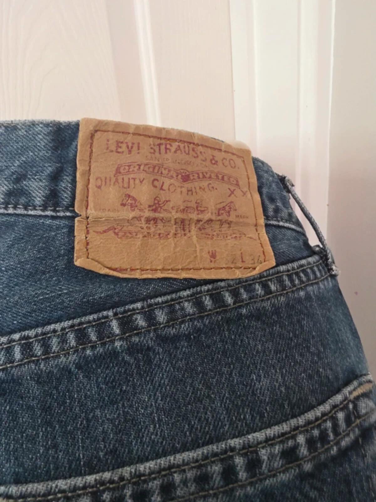 Levi's High Rise Relaxed Mum Vintage Y2K Jeans UK Size 12 Tall