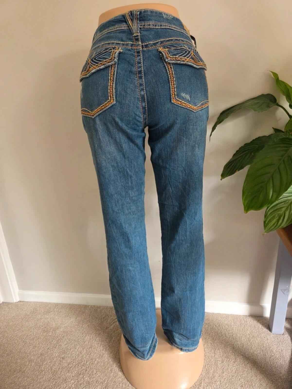 Vintage Y2K Supplies Mid Rise Straight Leg Jeans UK Size 16
