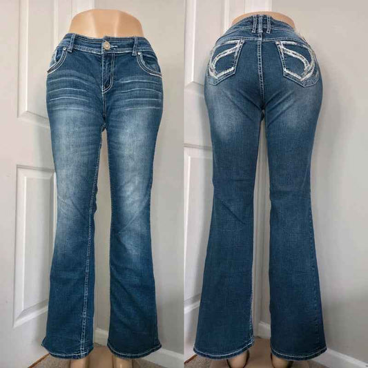 Ariya Low to Mid Rise Bootcut Vintage Y2K Jeans UK Size 12