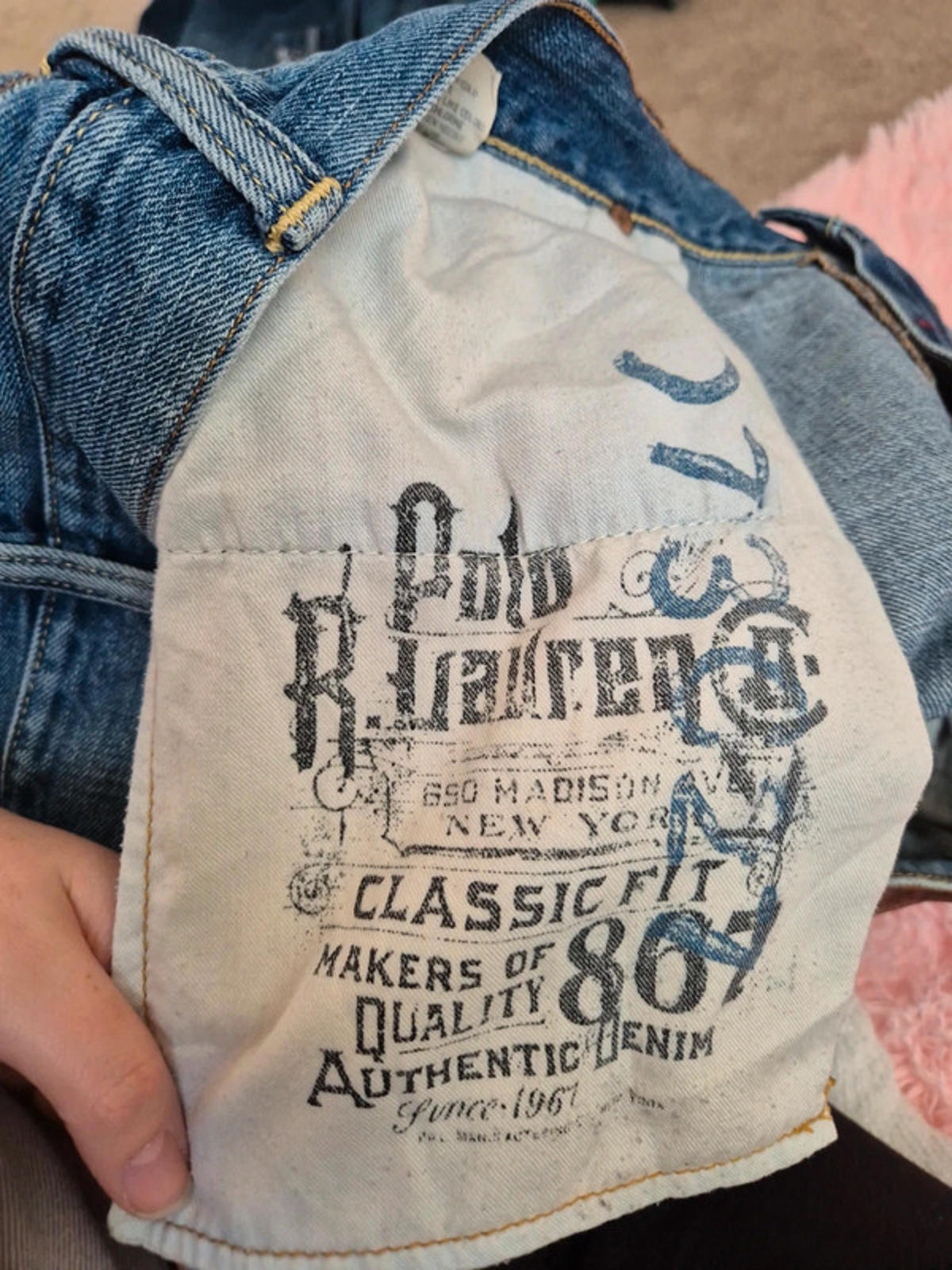 Vintage Y2K Polo Ralph Lauren Straight Leg Jeans UK 22
