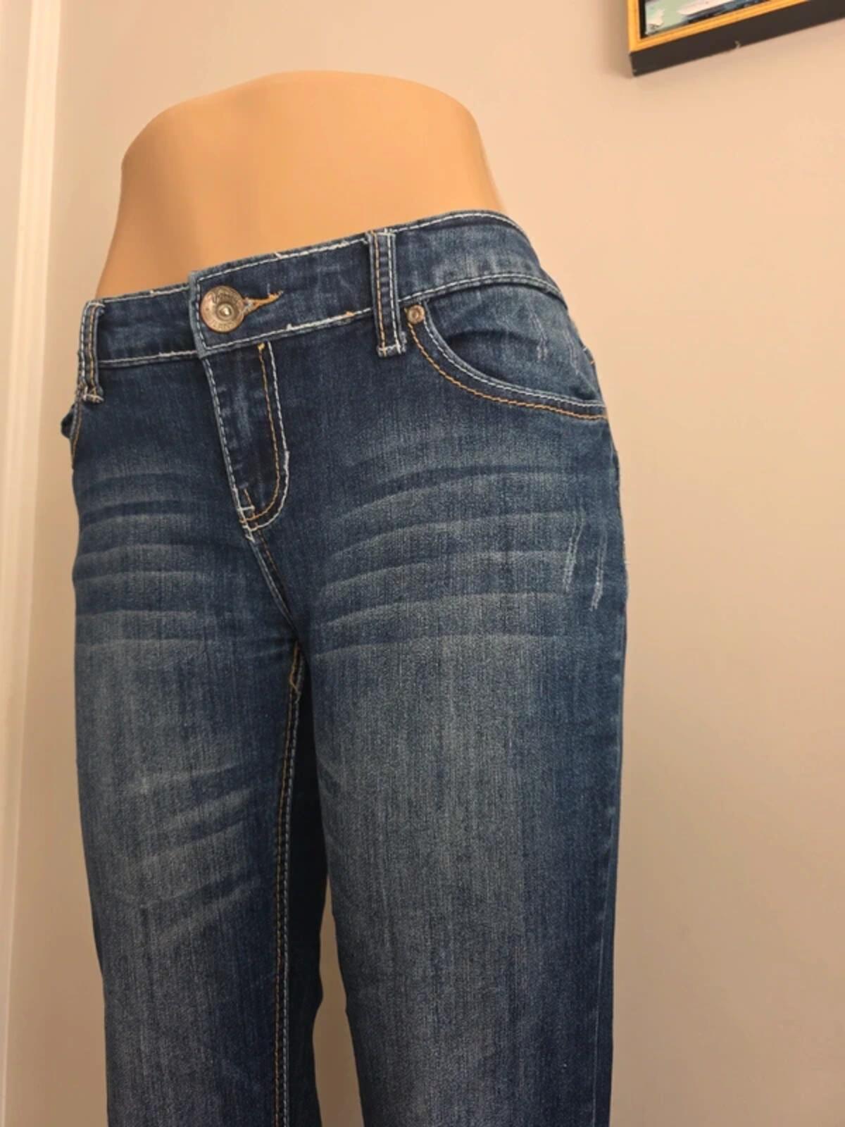 Vanity Low Rise Bootcut Vintage Y2K Jeans UK Size 8/10 Tall