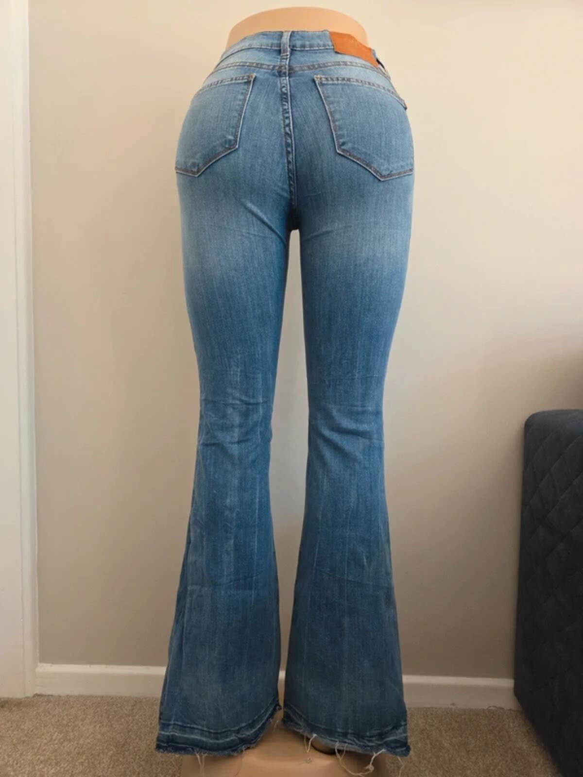 Only Mid Rise Flared Vintage Y2K Jeans UK Size 6