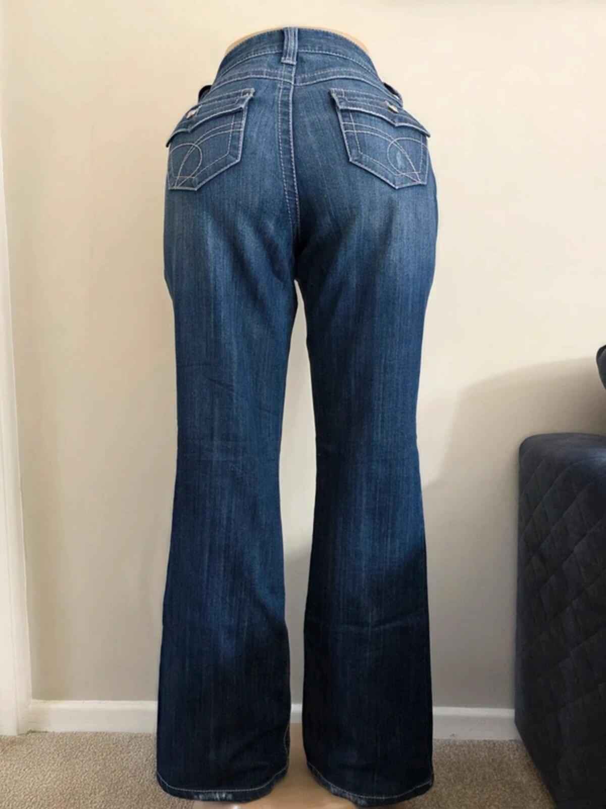 INC Mid Rise Bootcut Jeans UK Size 14 Tall