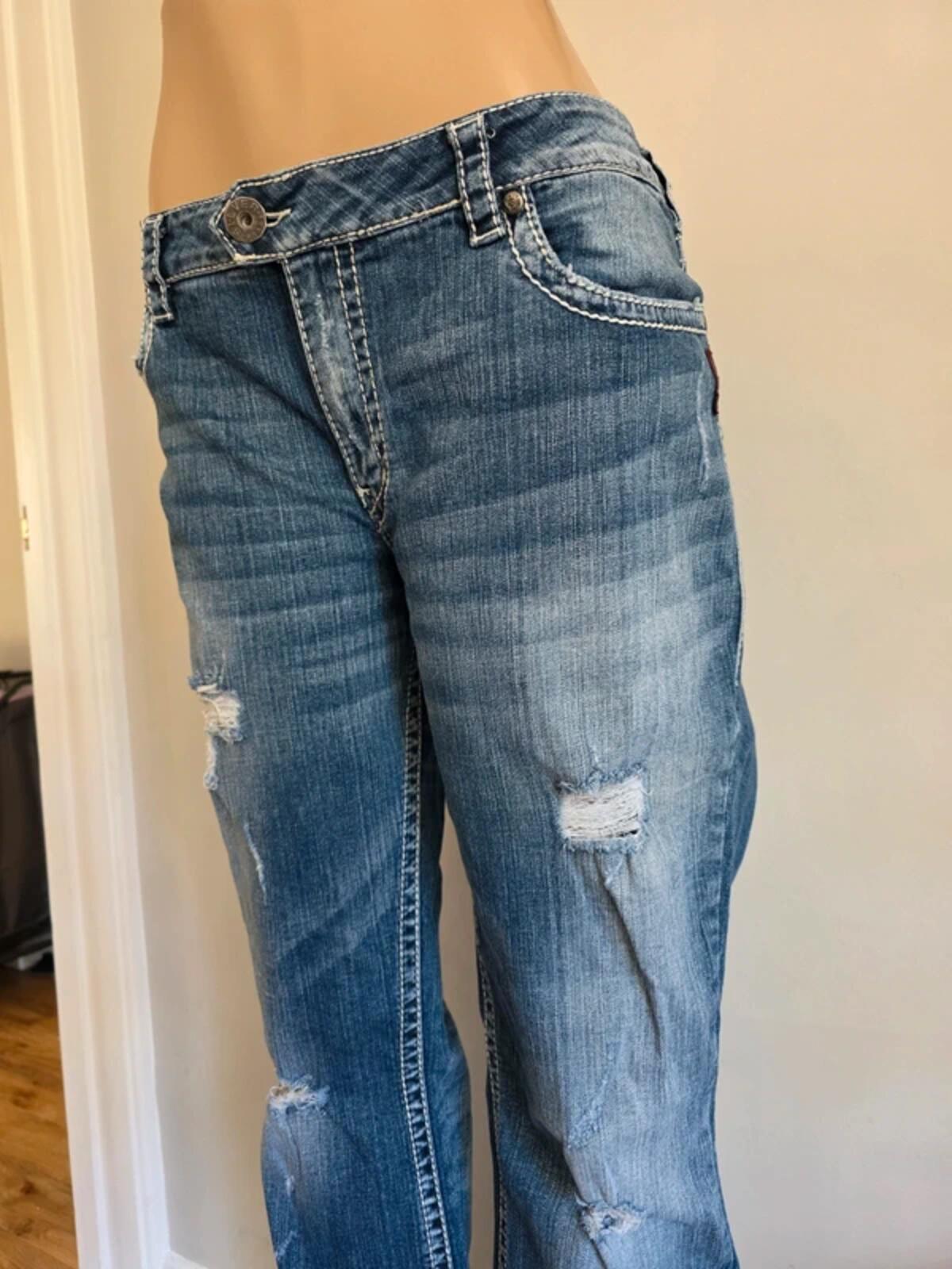 Silver Tuesday Mid Rise Bootcut Jeans UK Size 20