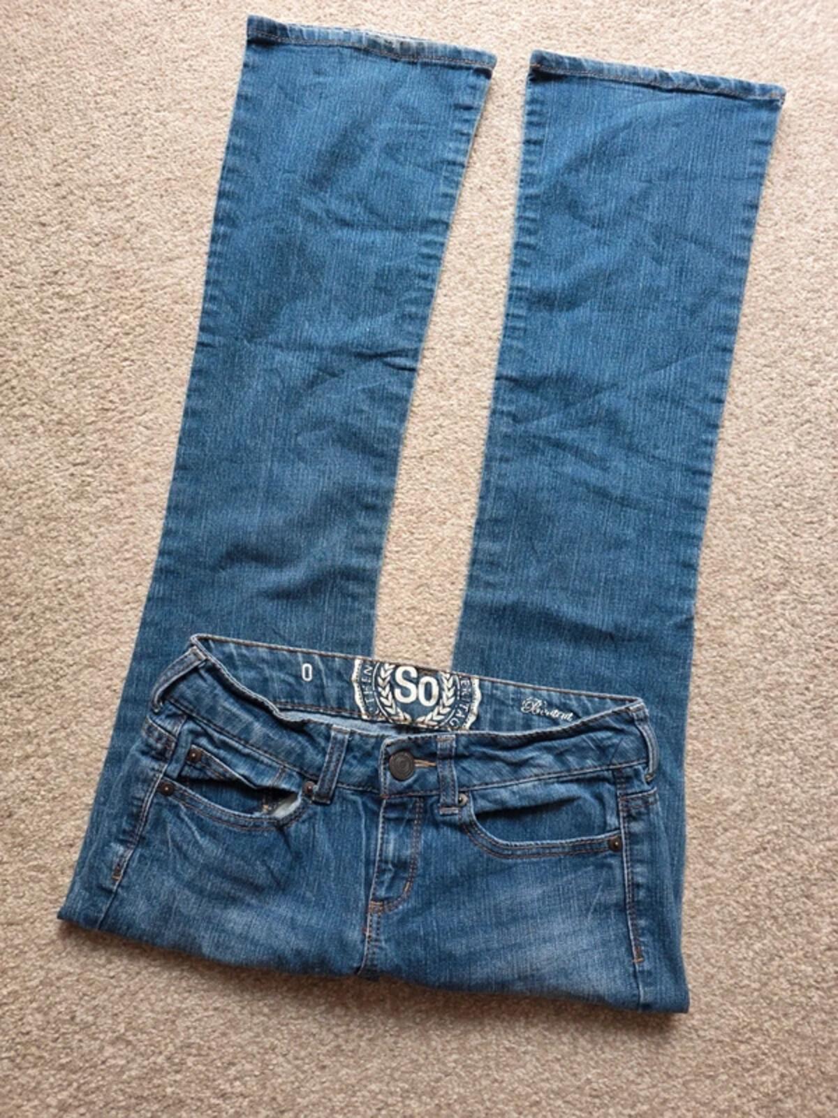 Vintage Y2K Authentic American Heritage Ultra Low Rise Bootcut Jeans UK Size 6