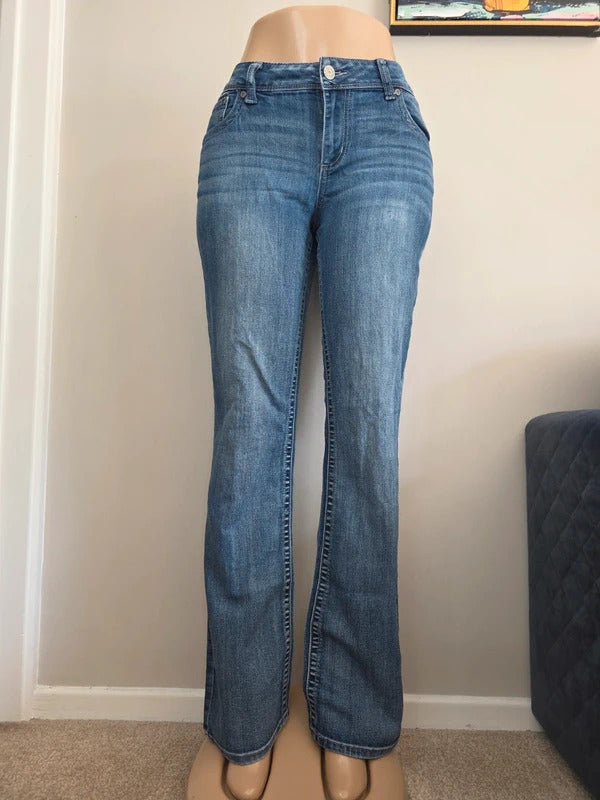Maurices Mid Rise Bootcut Vintage Y2K Jeans UK Size 14/16 Tall