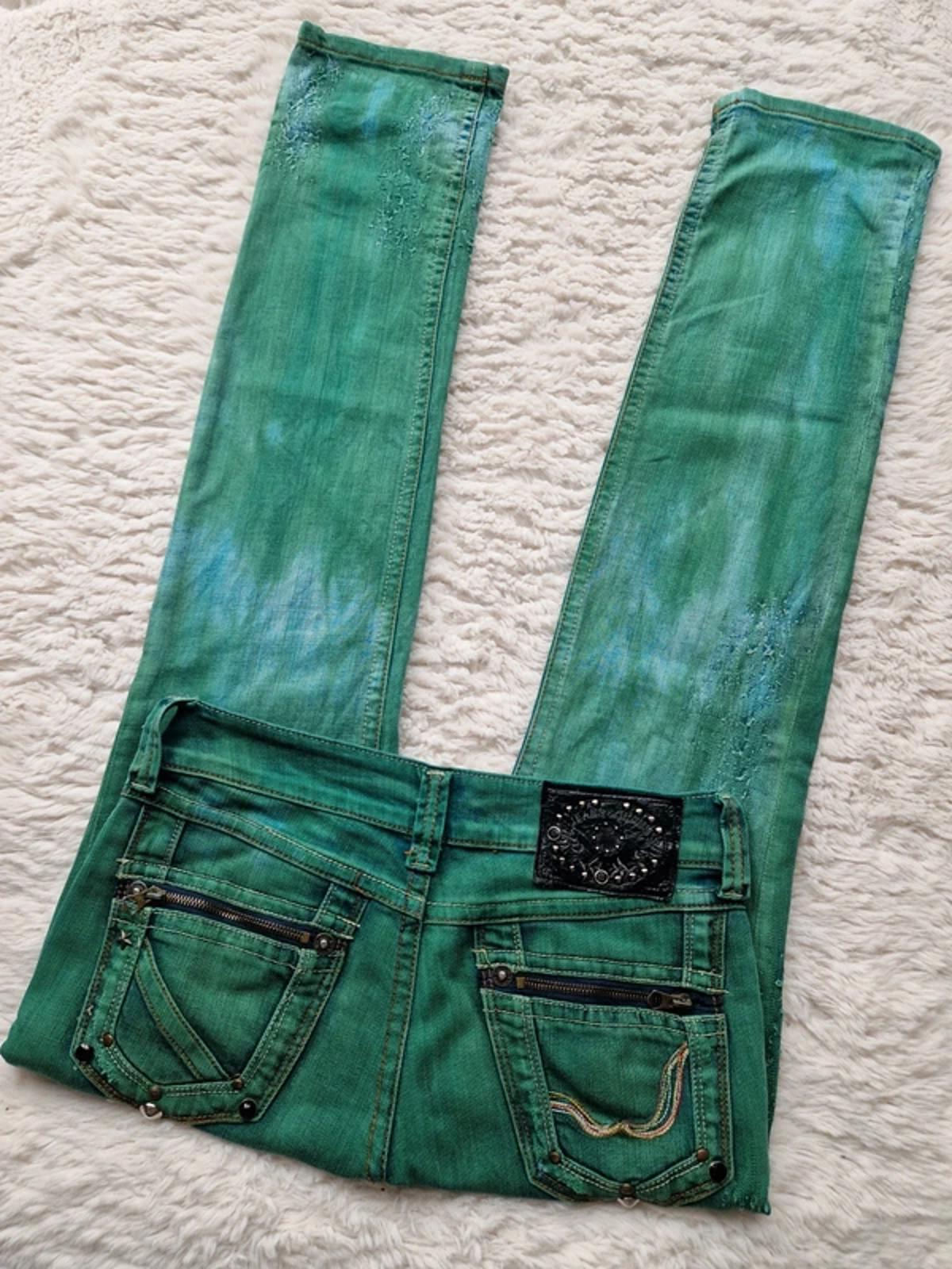 Y2K Unbranded Ultra Low Rise Straight Leg Festival Grunge Indie Sleaze McBling Denim UK 10/12
