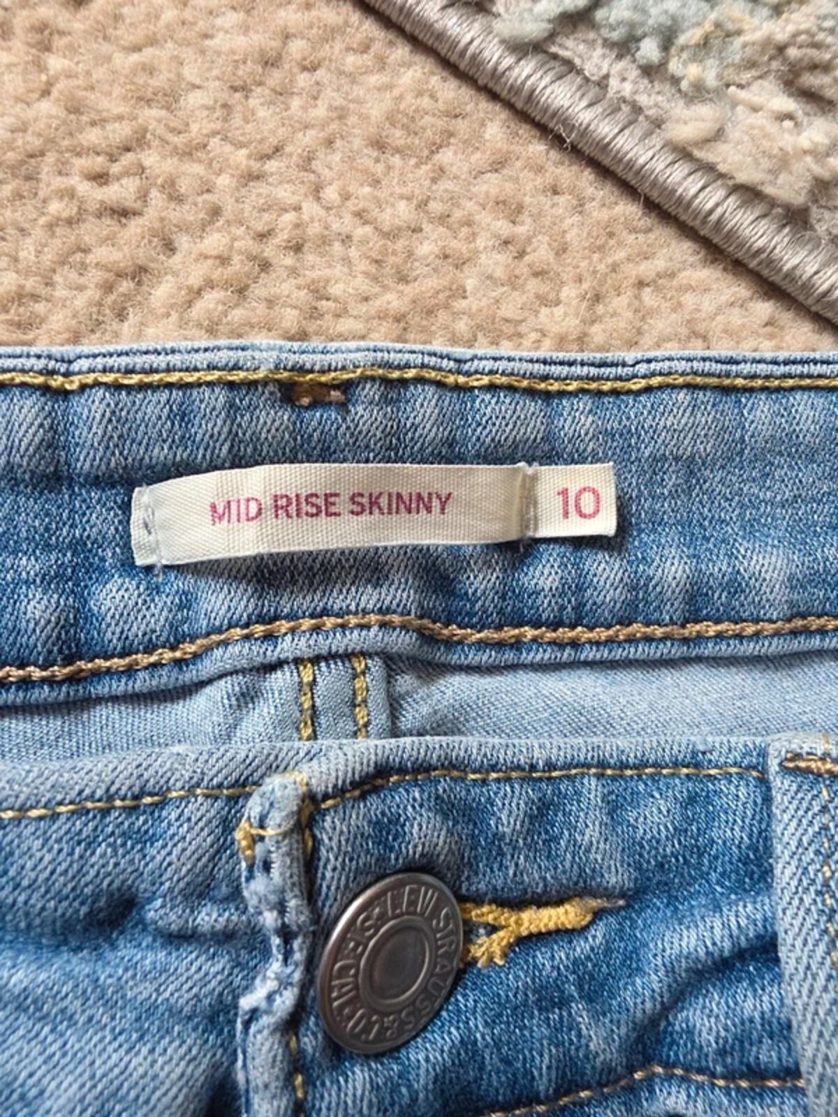 Levi's Mid Rise Skinny Vintage Y2K Jeans UK Size 8