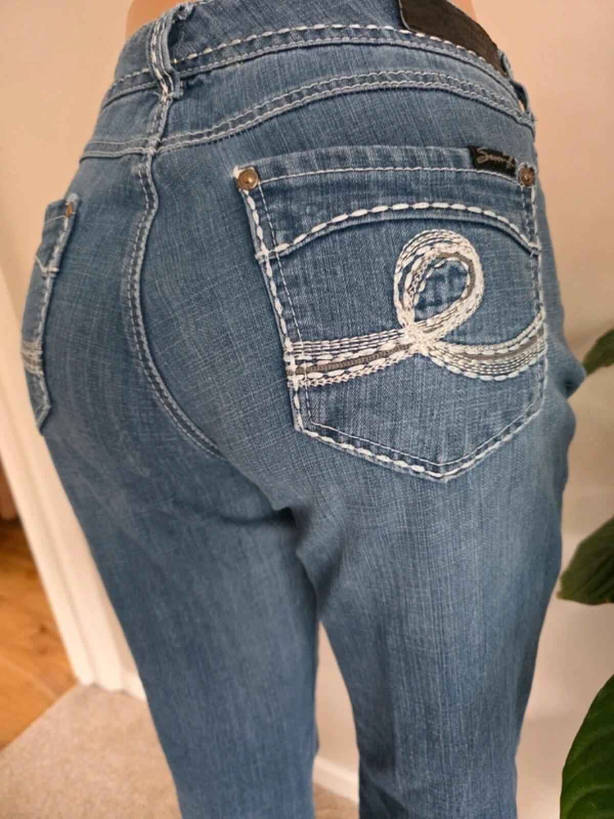 Vintage Y2K Seven7 Mid Rise Bootcut Jeans UK Size 16