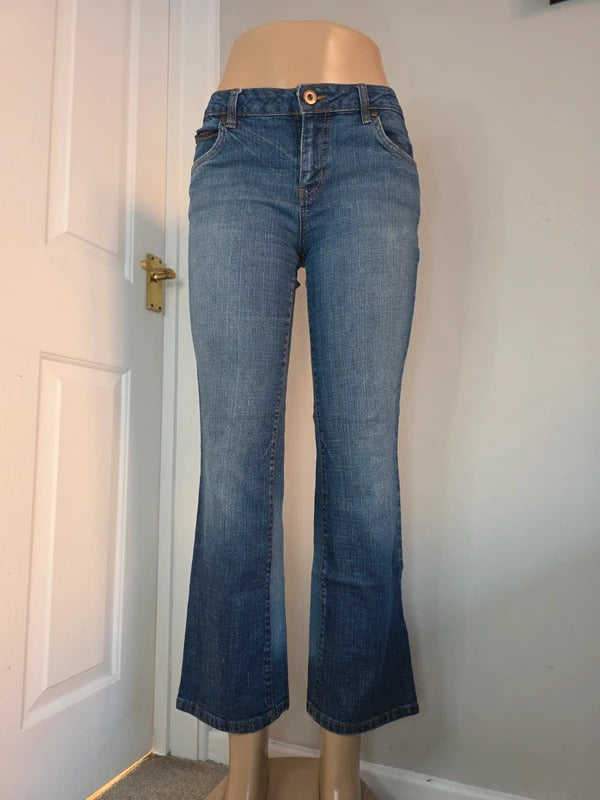Arizona Jean Co Mid Rise Bootcut Vintage Y2K Jeans UK Size 10 Petite