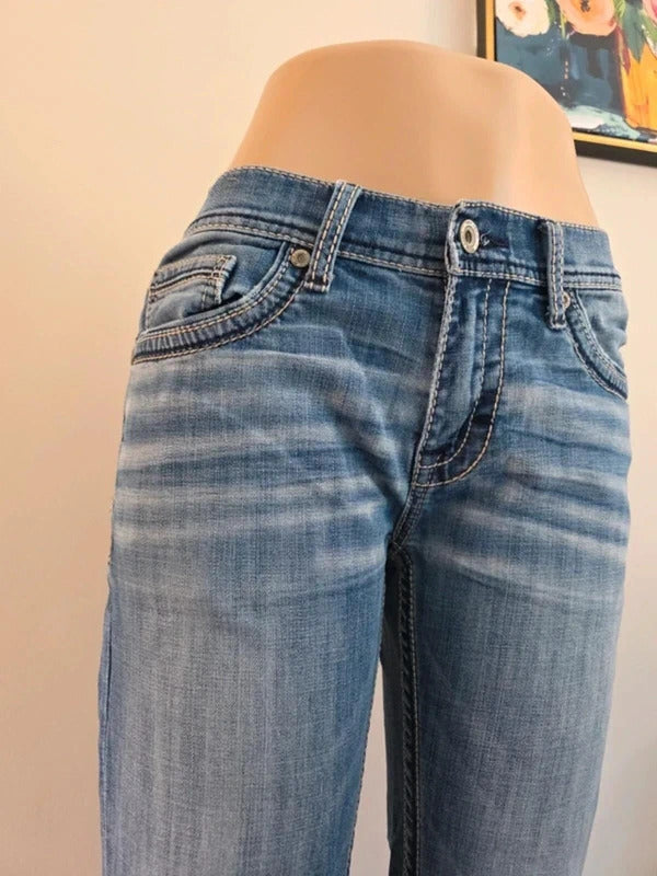 BKE Mid Rise Bootcut Vintage Y2K Jeans UK Size 10 Petite