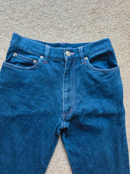 Vintage Y2K High Rise Cropped Jeans UK Size 4