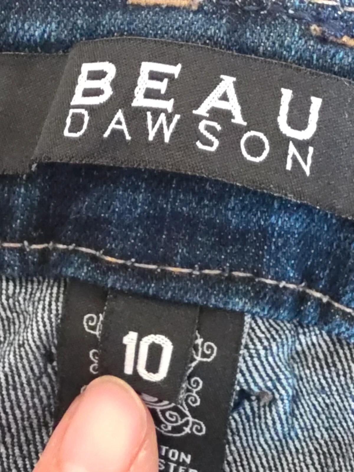 Beau Dawson Vintage Y2K Mid Rise Straight Jeans UK Size 10