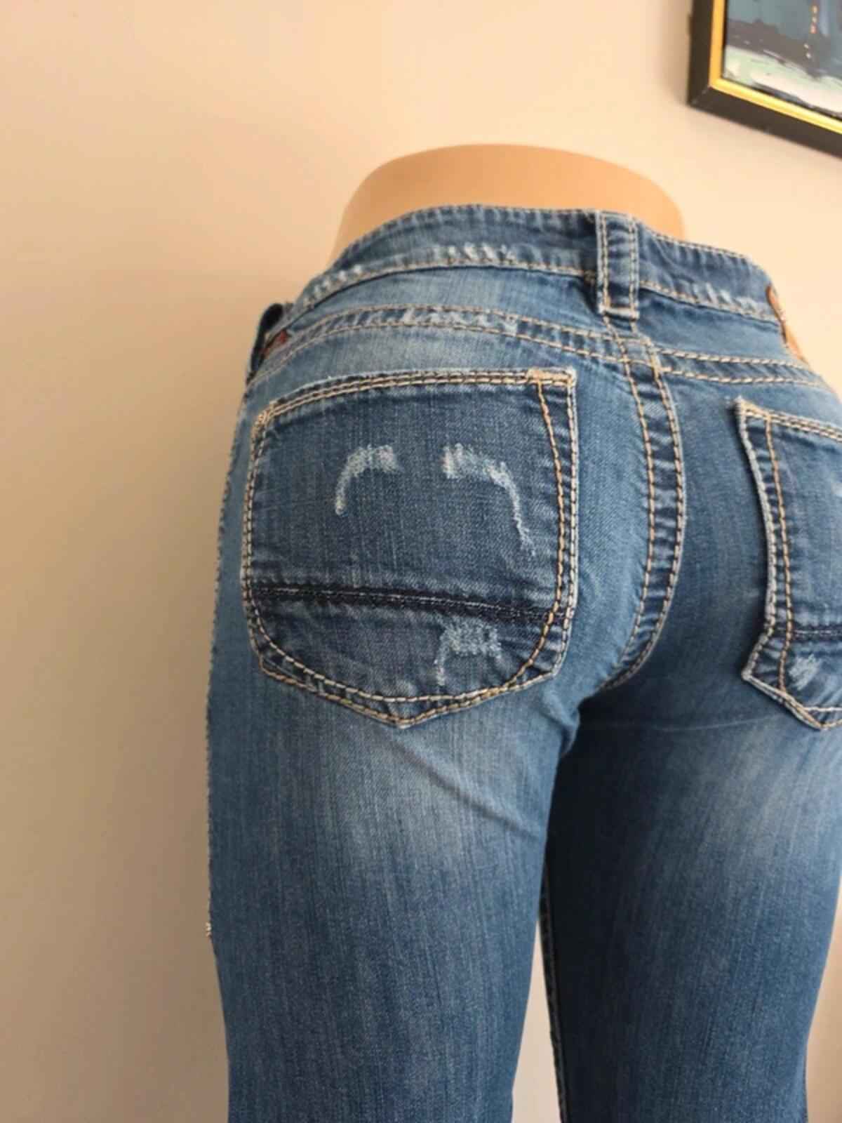 1921 Vintage Y2K Low Rise Straight Jeans UK Size 6/8 Tall