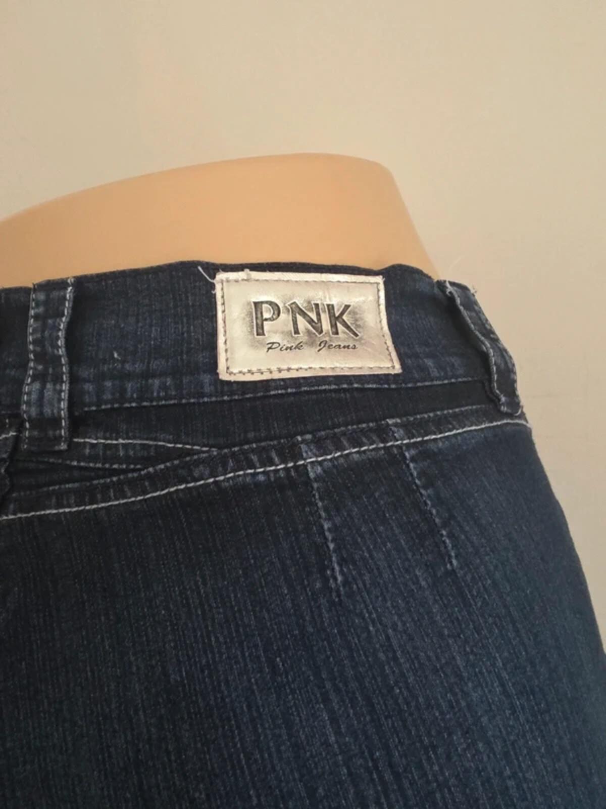 PNK Vintage Y2K Petite Mid Rise Wide Bootcut Jeans UK Size 12