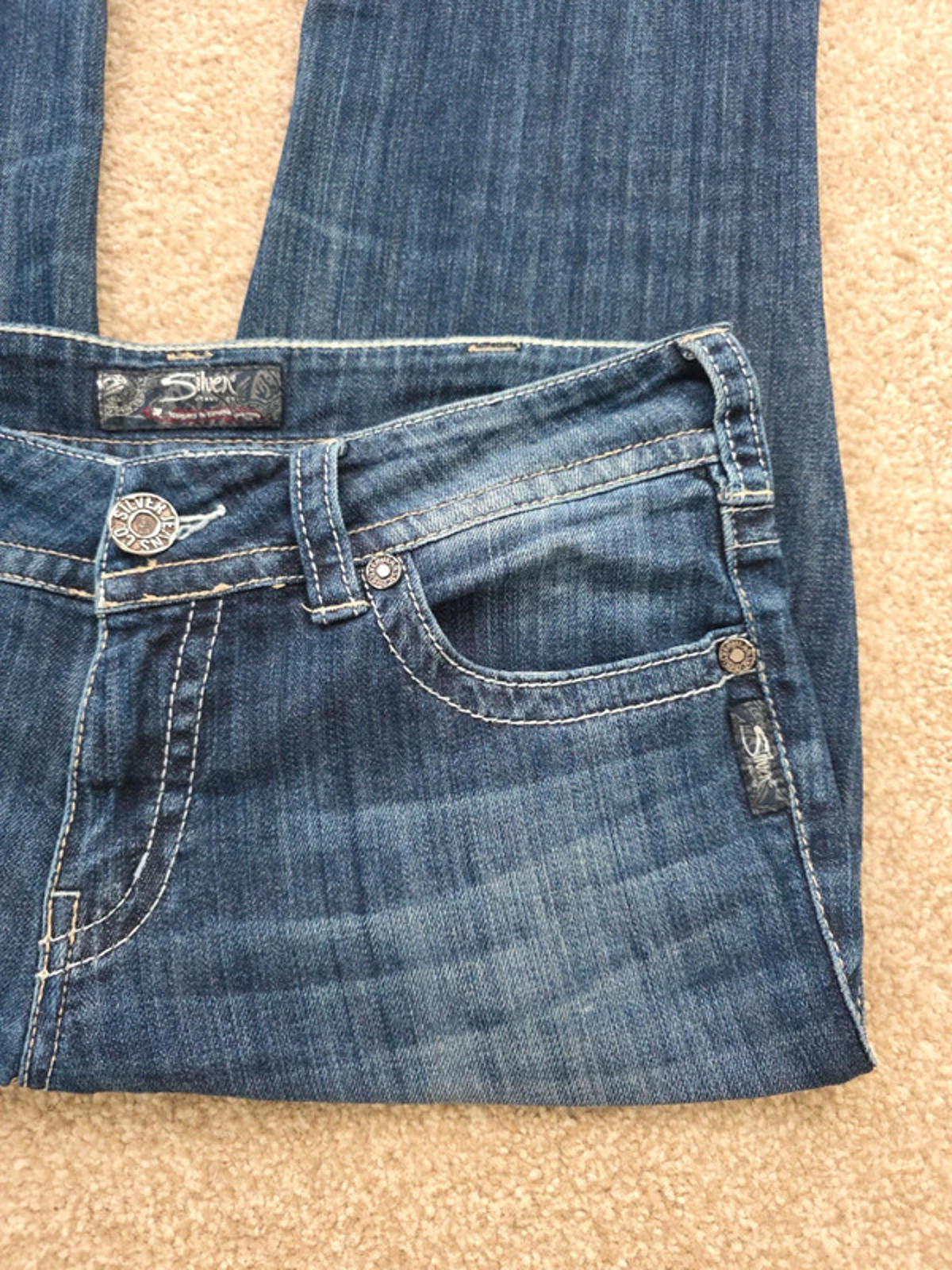 Vintage Y2K Suki Mid Rise Flare Jeans UK Size 12
