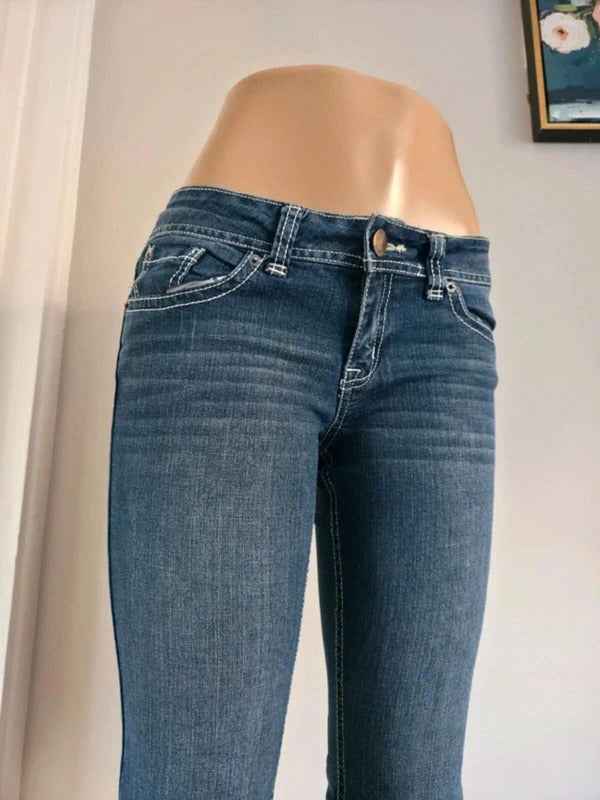 No Boundaries Low Rise Flared Vintage Y2K Jeans UK Size 8