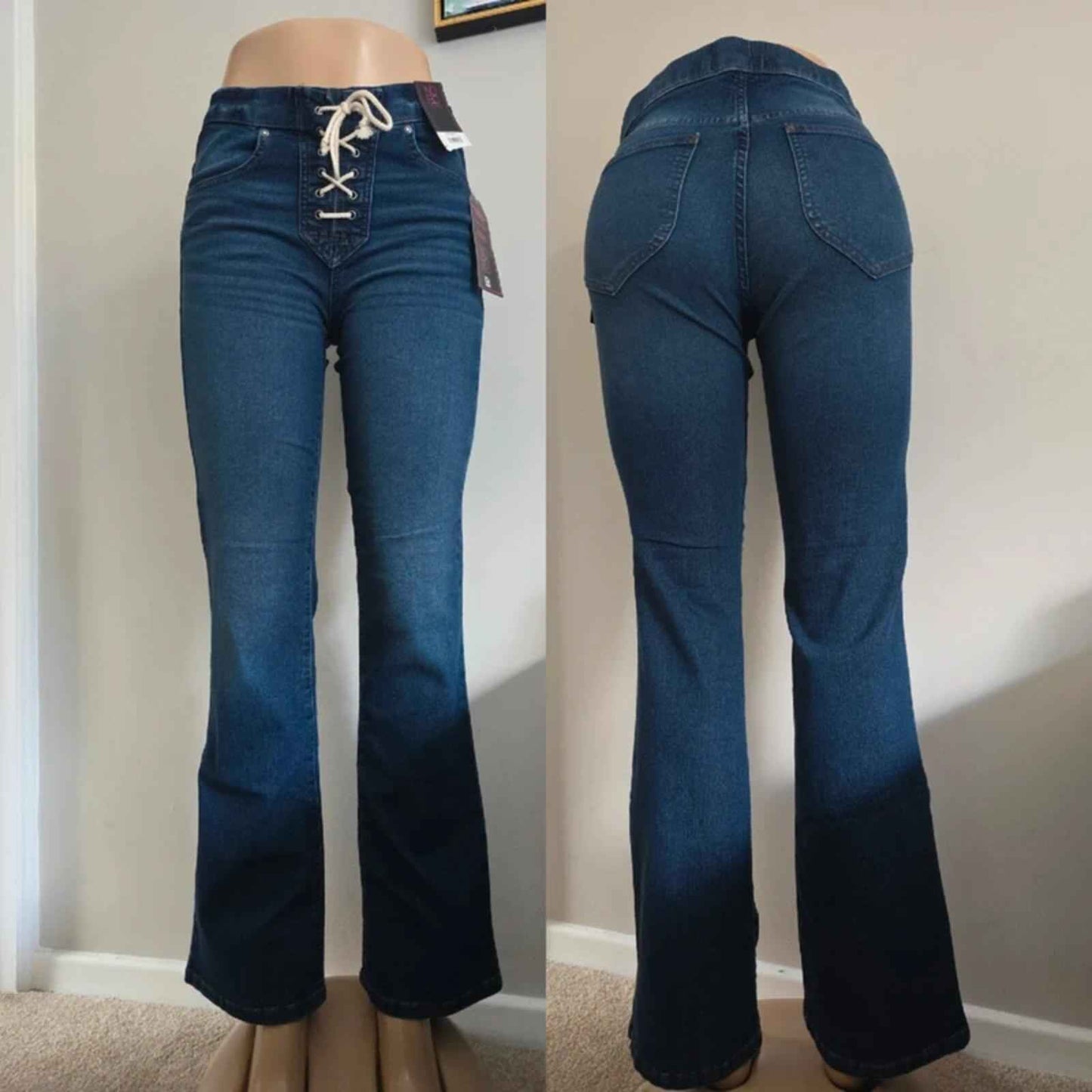 No Boundaries Mid Rise Bootcut Jeans UK Size 10 BNWT