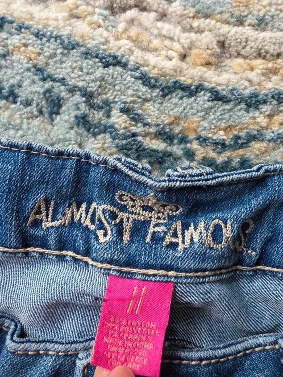 Almost Famous Low Rise Bootcut Vintage Y2K Jeans UK Size 8/10