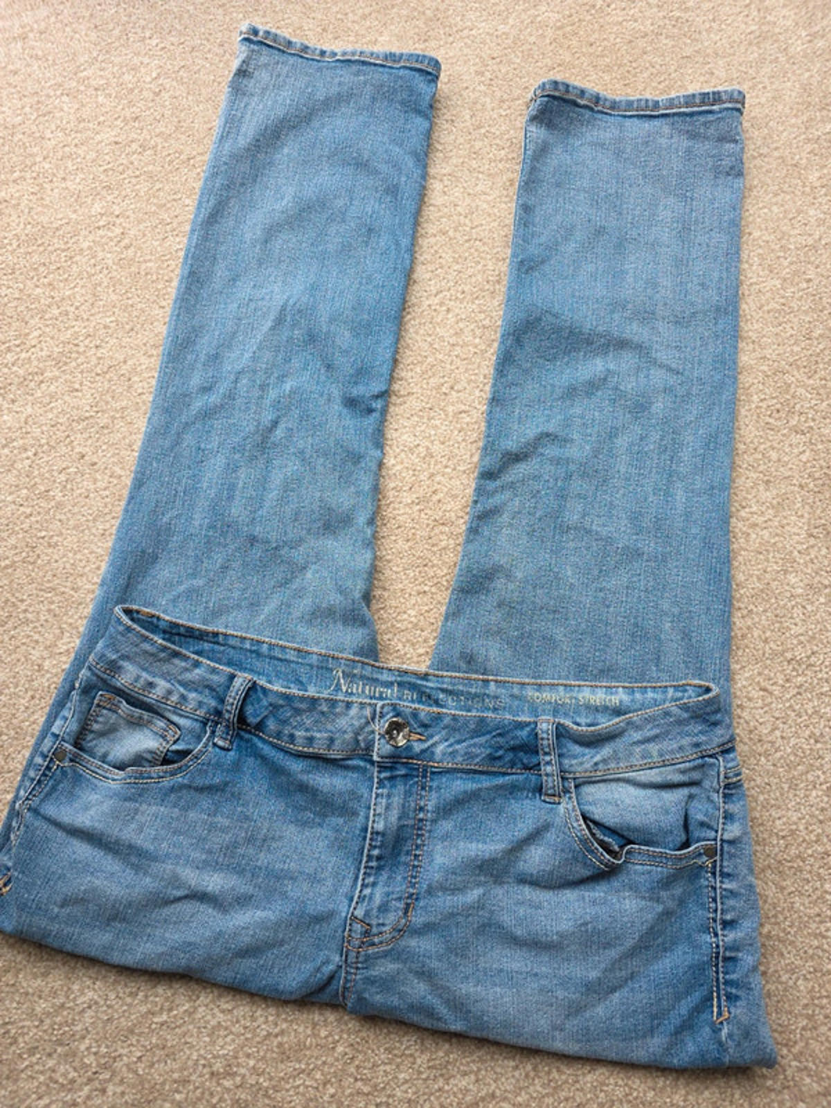 Vintage Y2K Natural Reflections Jeans Mid Rise Flare size 18