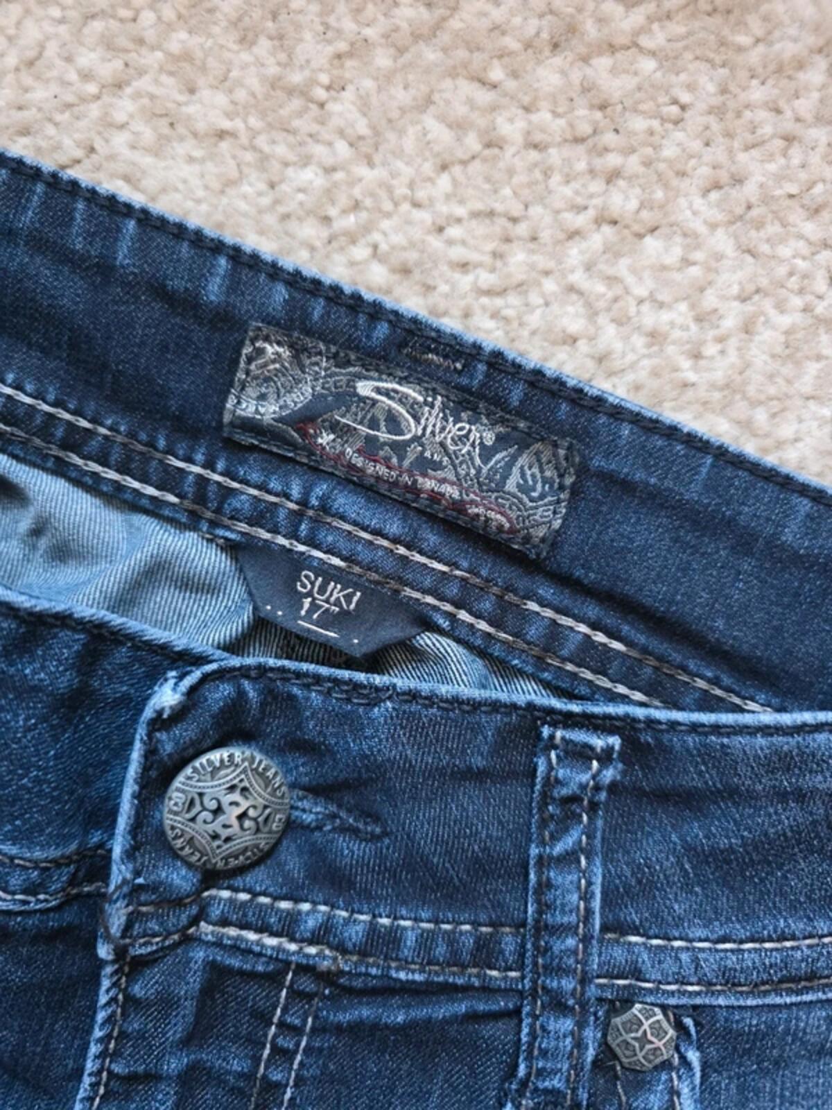Vintage Y2K Silver Jeans Mid Rise Bootcut Jeans UK Size 12 Petite