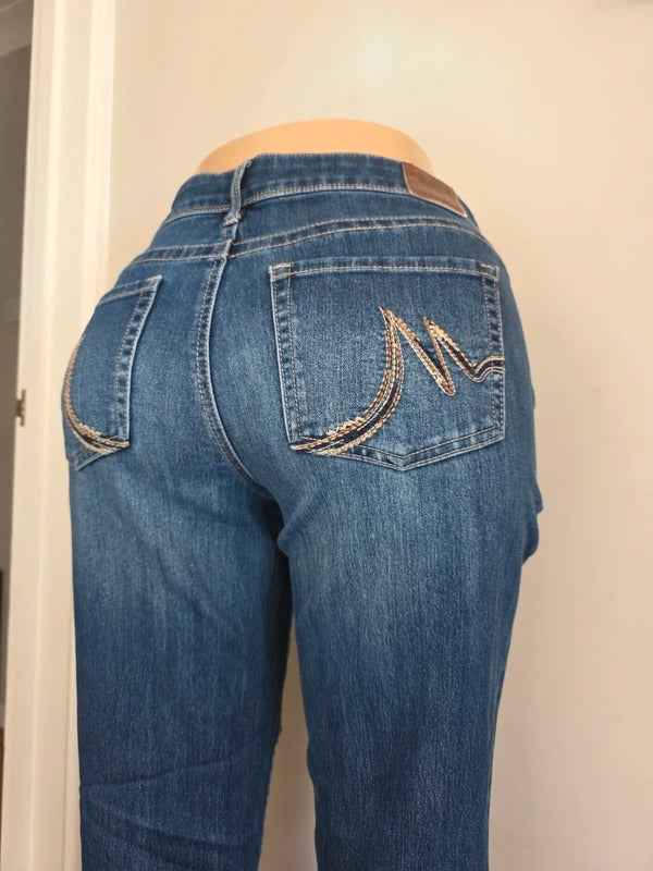Maurices Mid Rise Bootcut Vintage Y2K Jeans UK Size 12/14 Petite