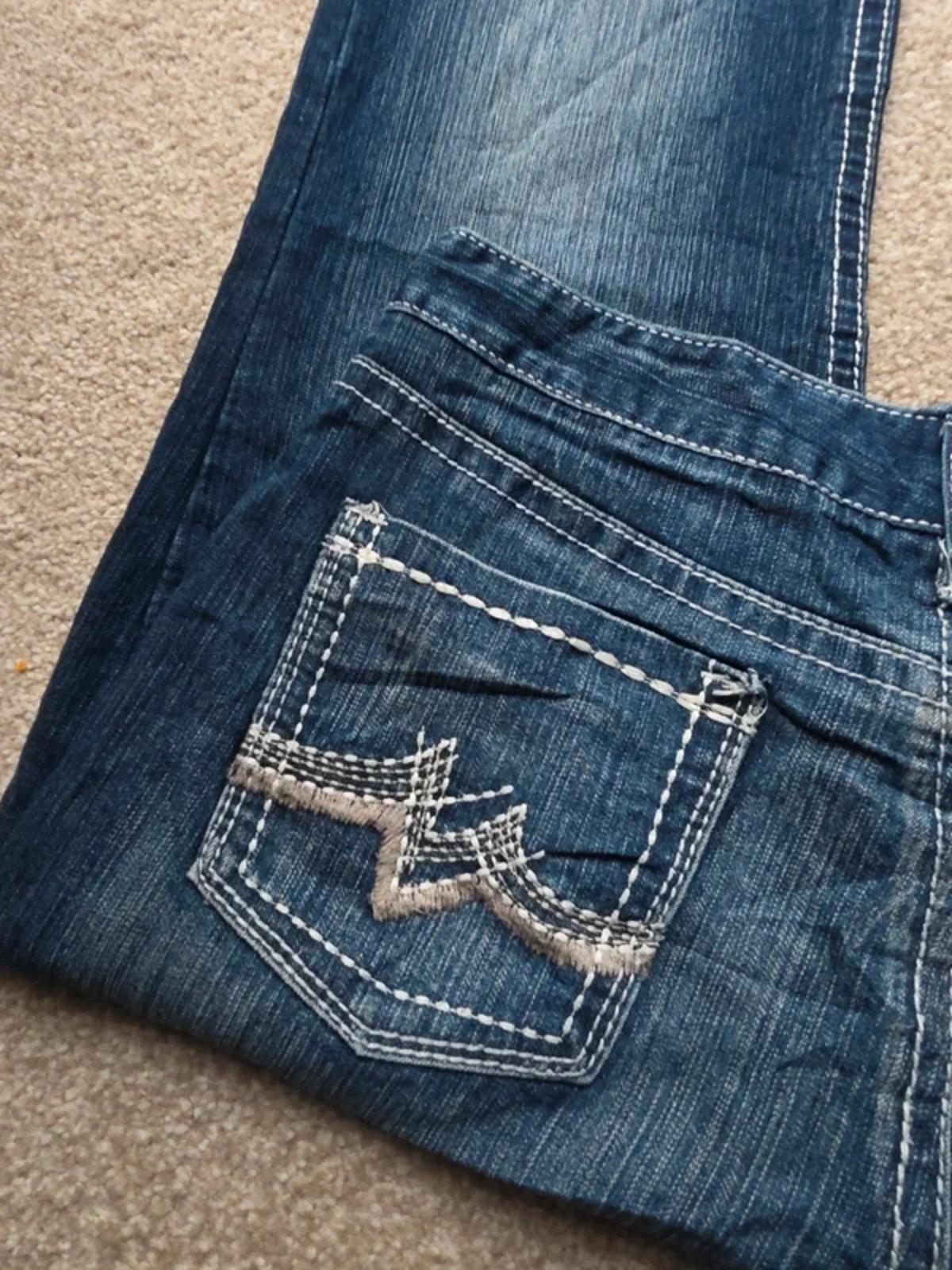 Vintage Y2K Maurices Mid Rise Bootcut Jeans UK Size 12/14 Tall