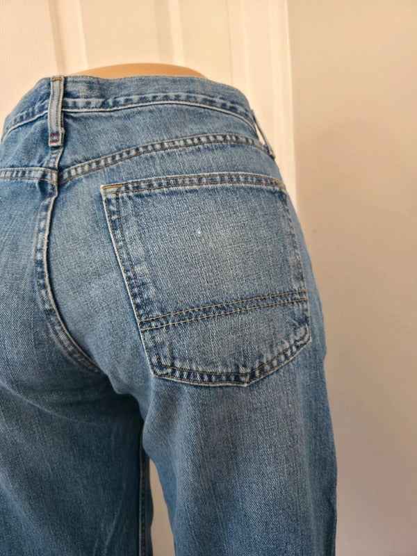 Arizona High Rise Baggy Straight Vintage Y2K Jeans UK Size 14