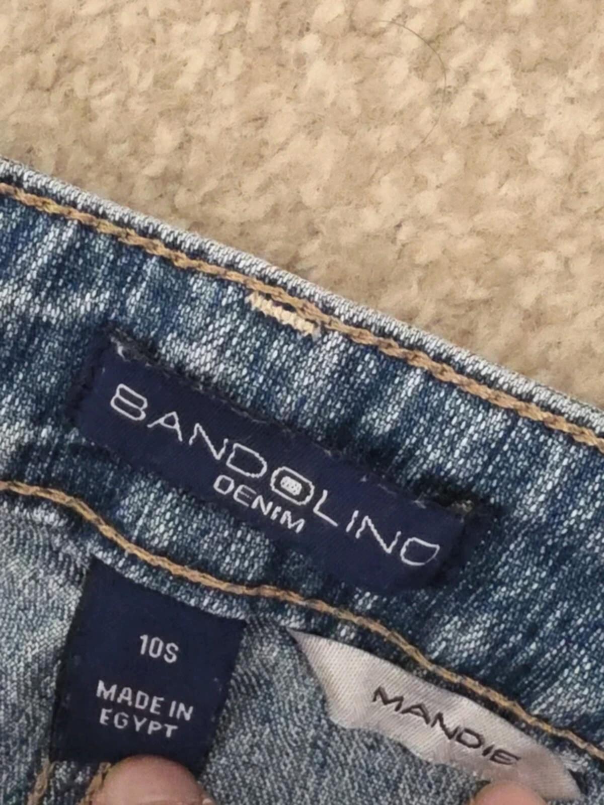 Vintage Y2K Bandolino Mid Rise Straight Leg Jeans UK Size 10 Petite