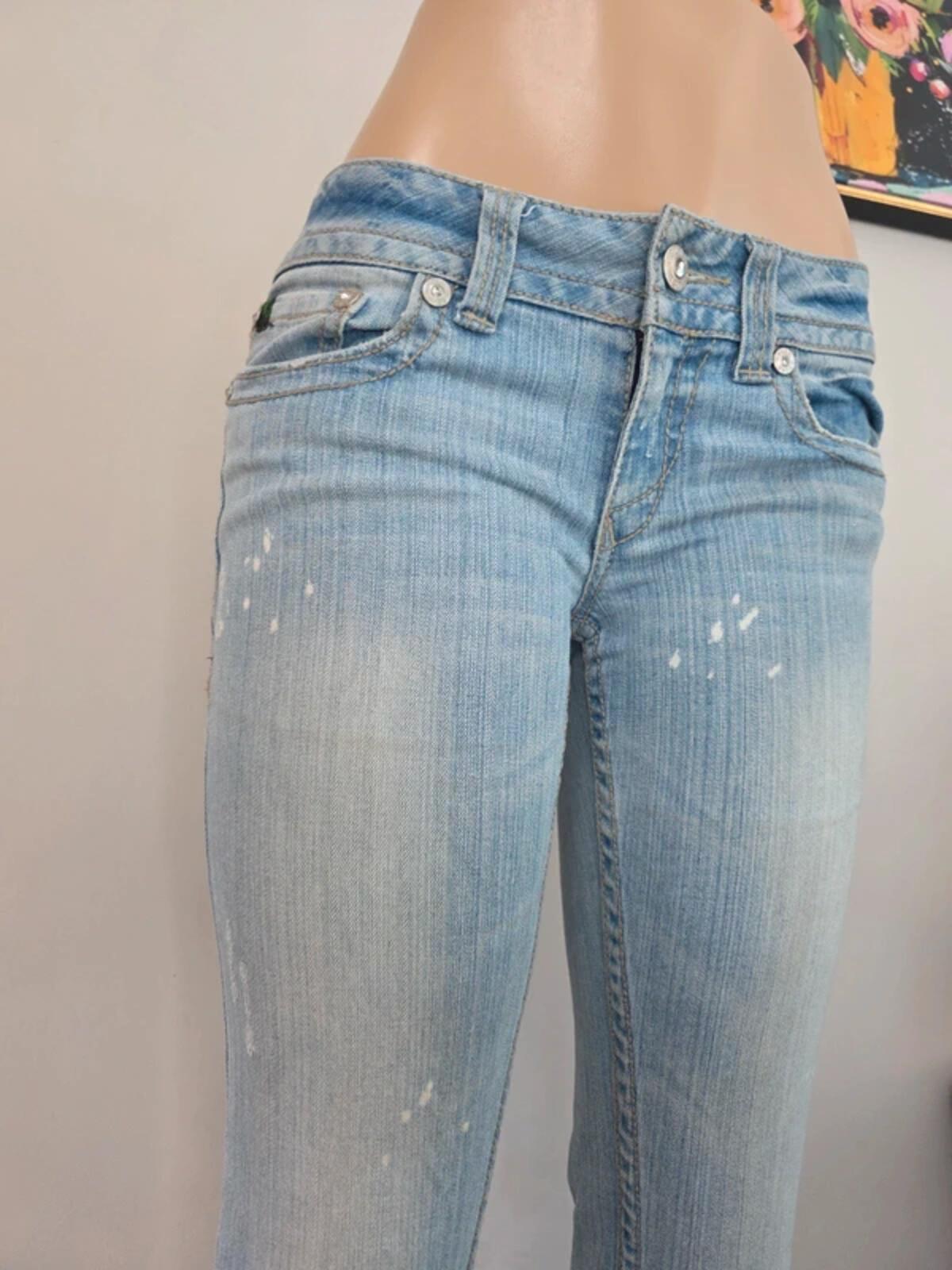 R.E.U.S.E Low Rise Straight Vintage Y2K Jeans UK Size 8 Very Tall