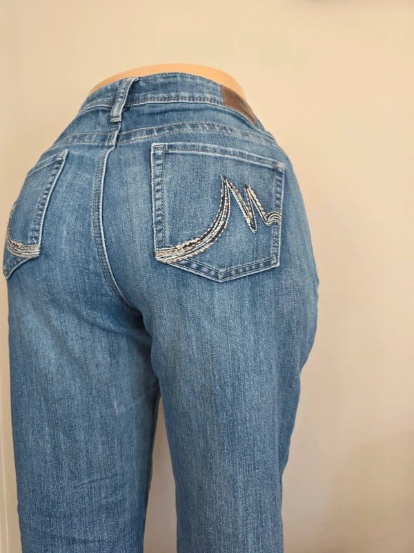 Maurices Mid Rise Bootcut Vintage Y2K Jeans UK Size 14/16 Tall