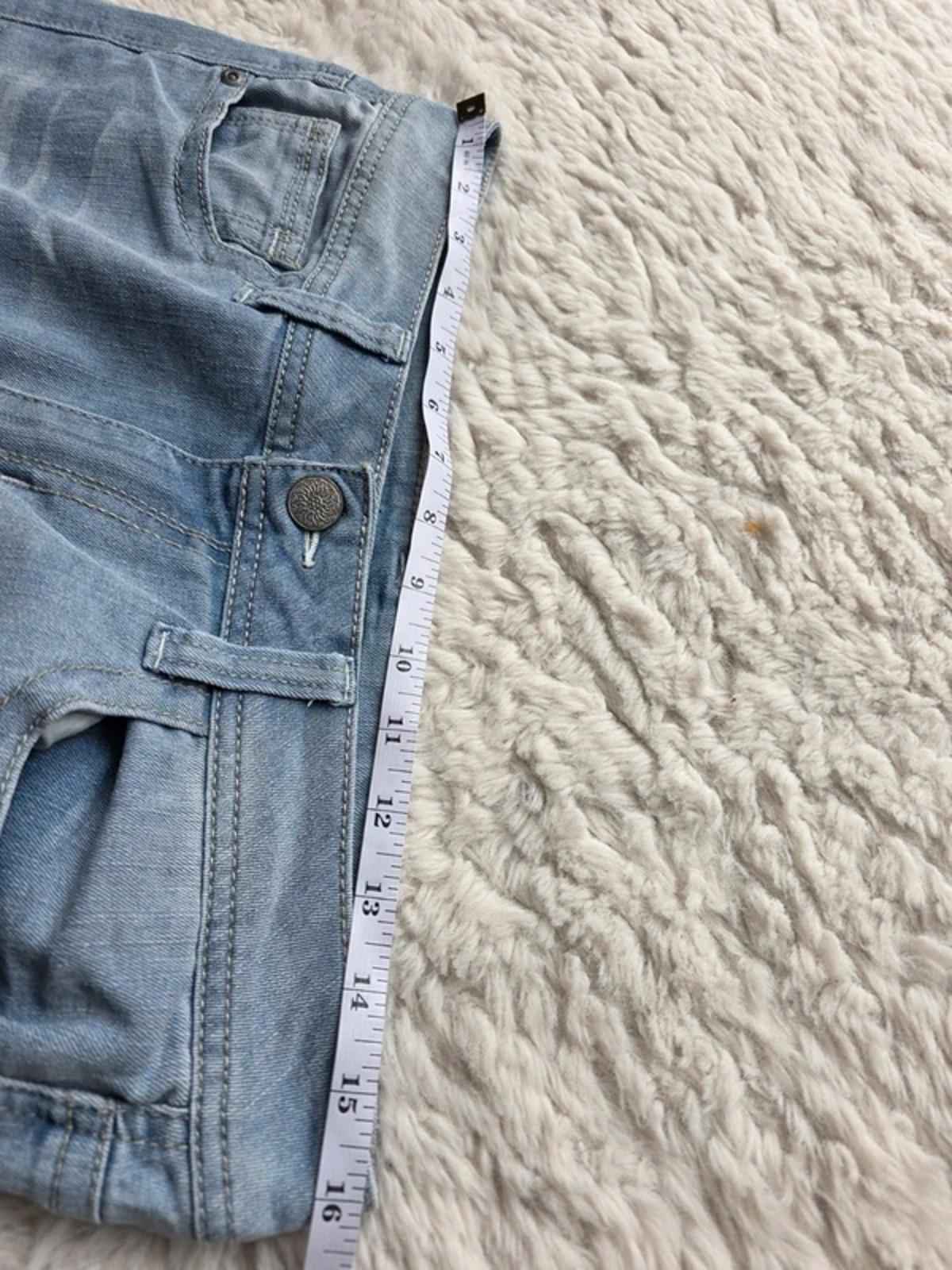 Vintage Y2K Light Wash Mid Rise Bootcut Jeans Soft Blue Denim UK 12