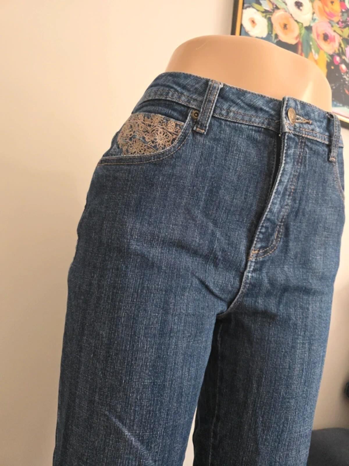 Penmans Vintage Y2K High Rise Relaxed Capri Jeans UK Size 10