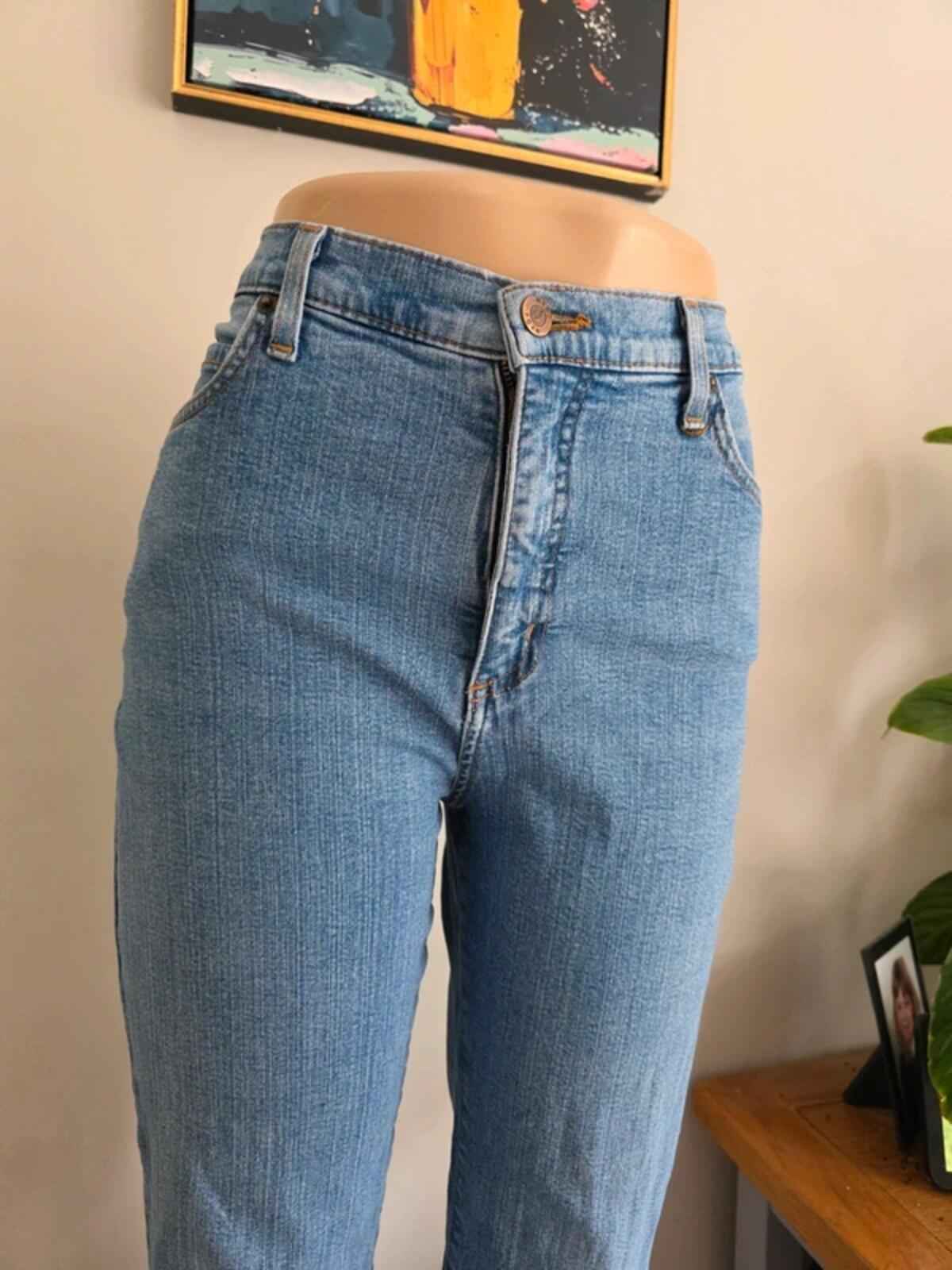 Vintage Y2K NYDJ High Rise Flared Jeans UK Size 10
