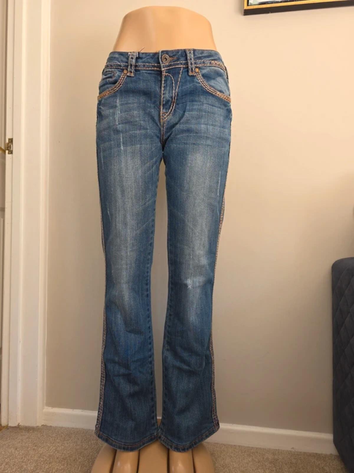 Cowgirl Tuff Co Mid Rise Bootcut Jeans UK Size 8/10