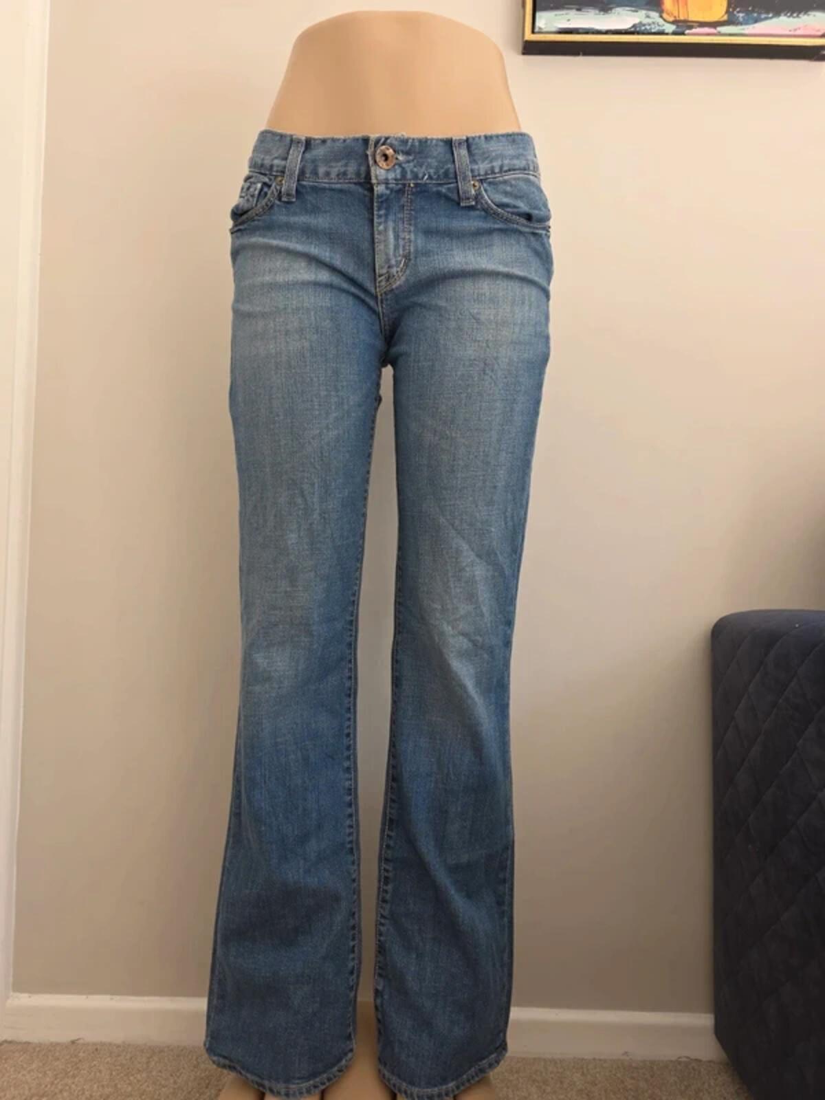 X2 Low Rise Bootcut Vintage Y2K Jeans UK Size 10 Tall