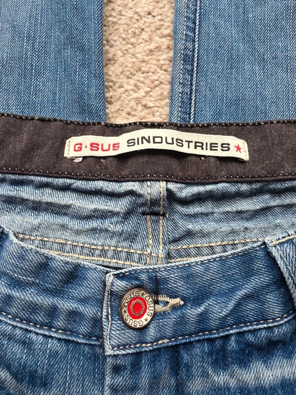 Vintage Y2K Gsus Sindustries Low Rise Wide Leg Jeans UK Size 14