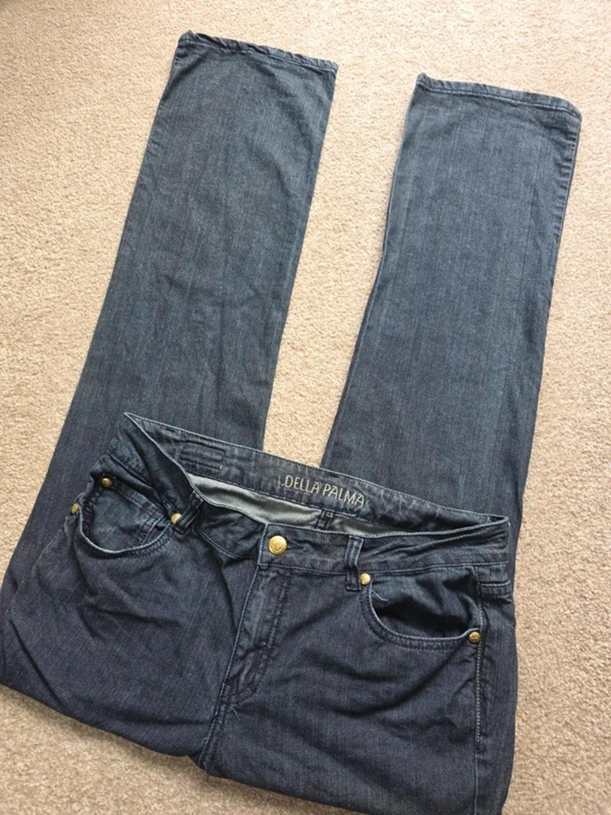 Vintage Y2K Della Palma Mid Rise Straight Jeans UK Size 16 Tall