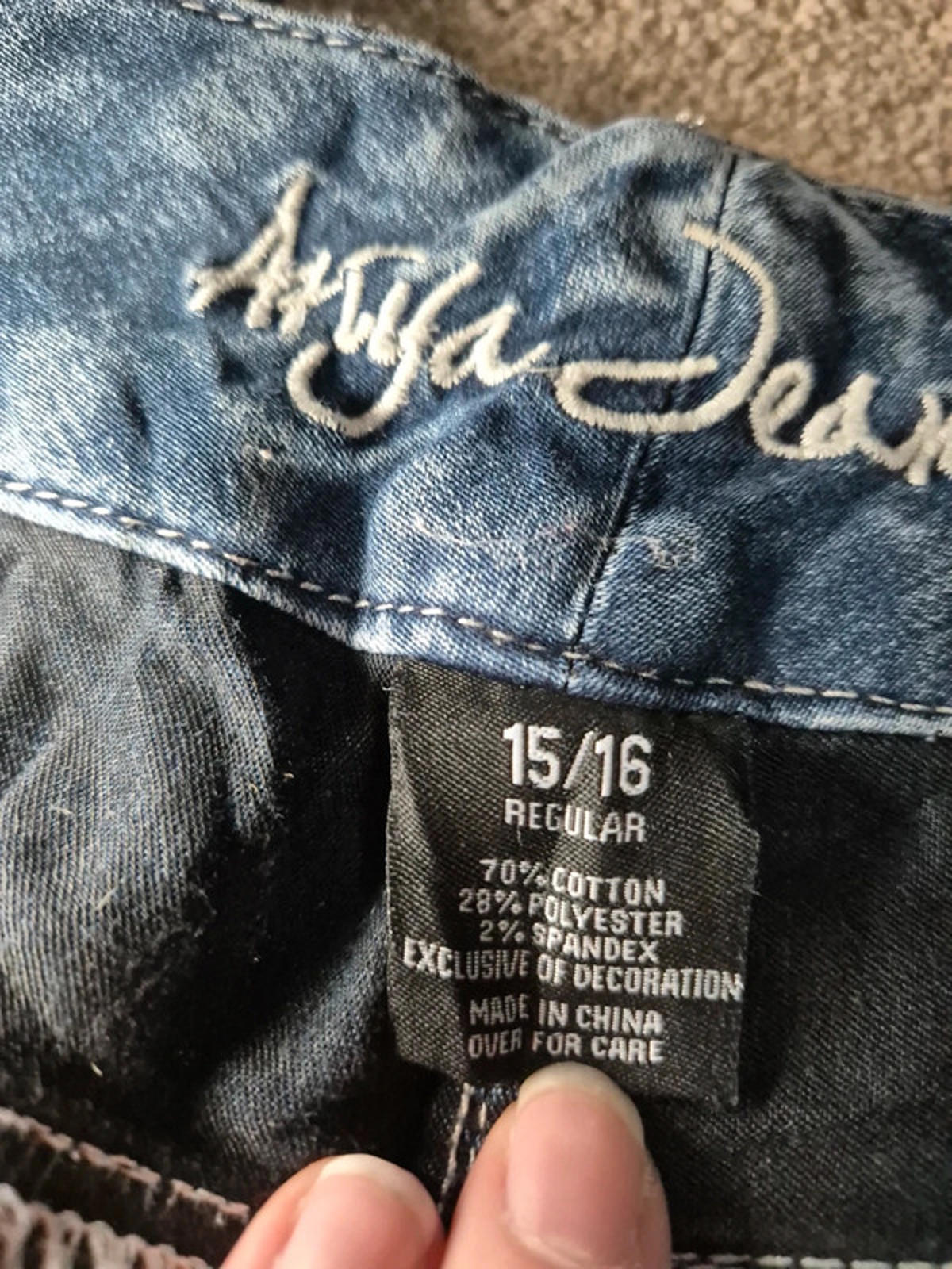 Vintage Y2K Arya Jeans Mid Rise Skinny Denim – UK 16 '