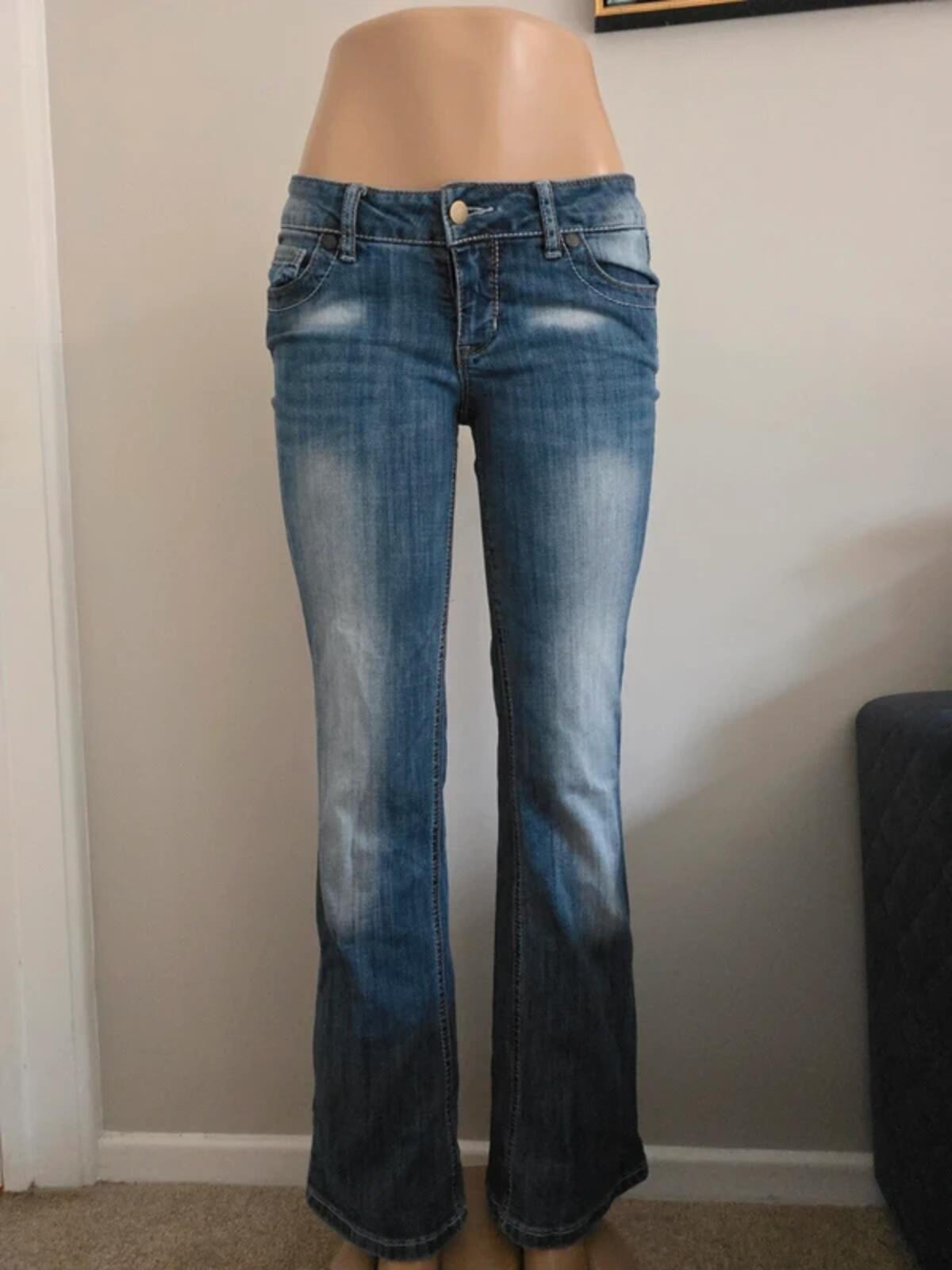 Decree Low Rise Bootcut Vintage Y2K Jeans UK Size 8/10