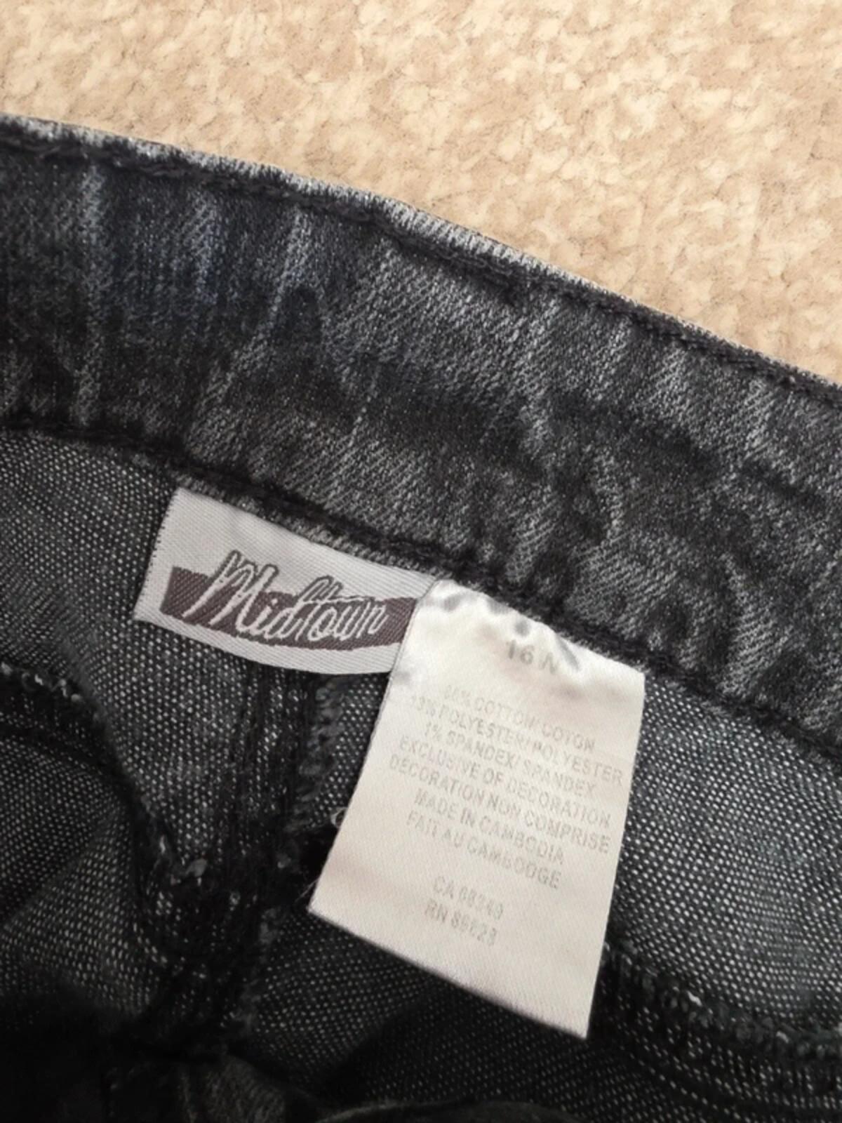 Midtown High Rise Relaxed Vintage Y2K Jeans UK Size 18 Petite