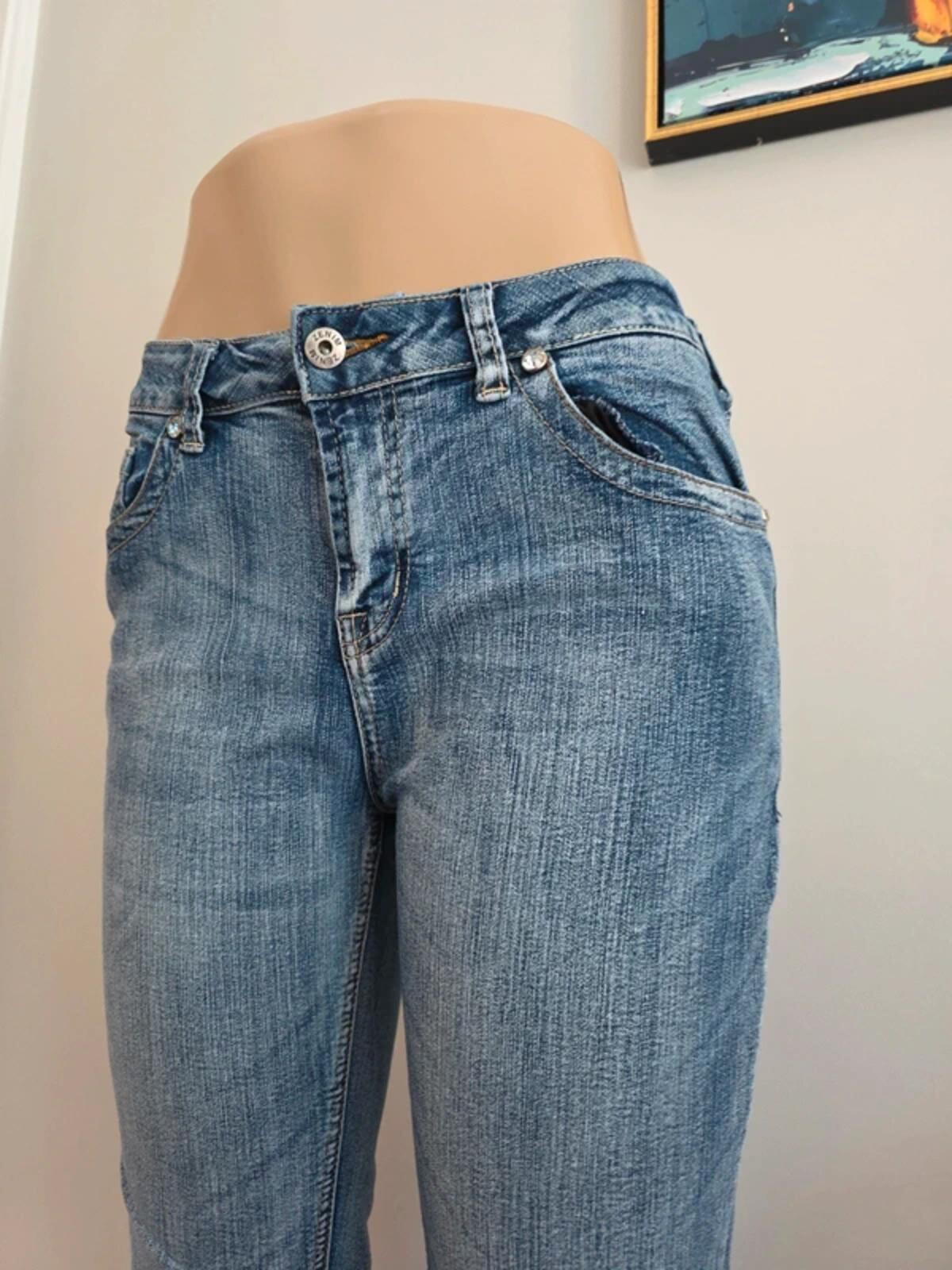 Zenim Mid Rise Slim Vintage Y2K Jeans UK Size 8 Petite