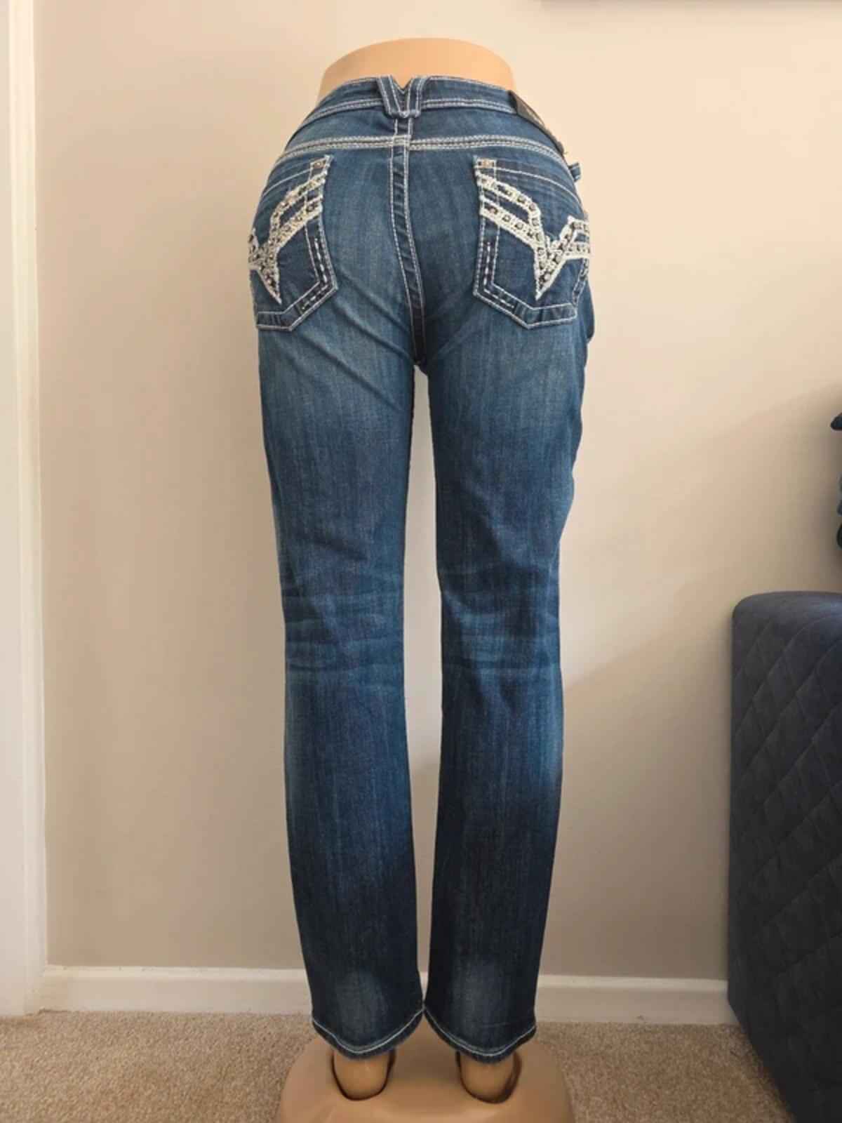Vigoss Mid Rise Skinny Vintage Y2K Jeans UK Size 12 Petite