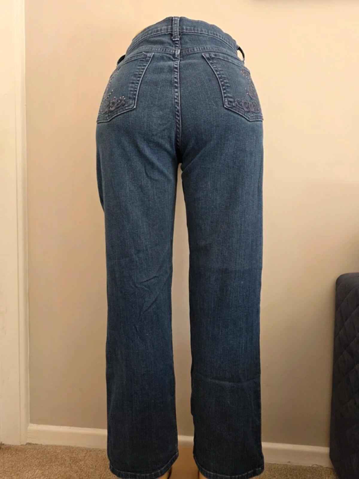 Lee High Rise Straight Baggy Jeans UK Size 14