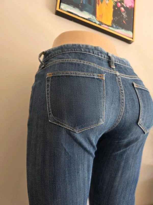 Vintage Y2K G.U. Mid Rise Cropped Jeans UK Size 8 tall