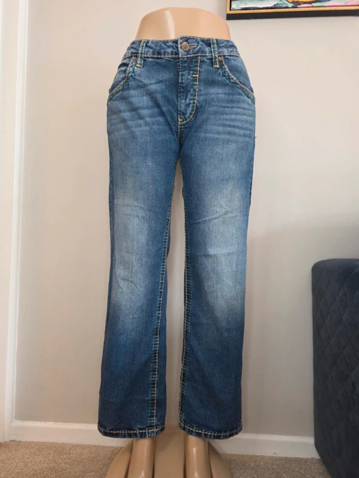 Camp David Mid Rise Wide Leg Relaxed Jeans UK Size 14 Petite